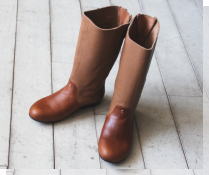 ナチュラル レザー ブーツ