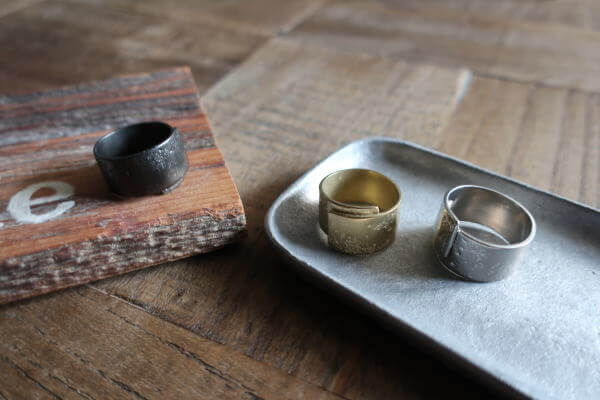  存在感のある　お洒落な真鍮製リング 指輪の販売