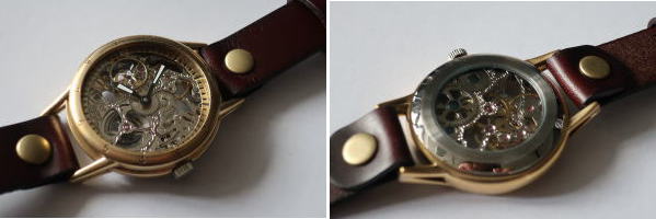 腕時計 レザー ブレスウォッチ