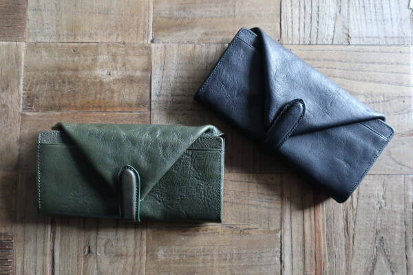 ギャルソンタイプのレザー本革長財布の販売