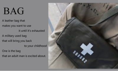 海外輸入ものやデッドストックものなど　遊び心のあるメンズバッグの販売