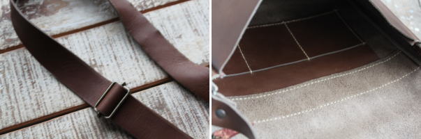 サイズ・カラーオーダー可能な　本革のレザーショルダーバッグの販売