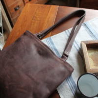 大人のレザー トートバッグ